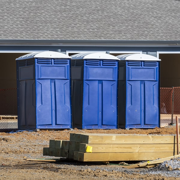 is there a specific order in which to place multiple portable toilets in Sparkman